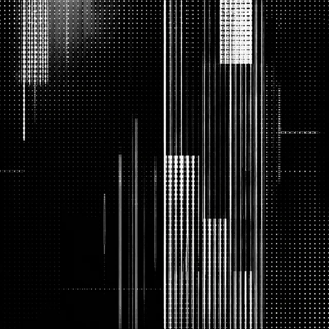 Abstract monochrome signal pattern